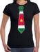 Bellatio Decorations Verkleed shirt voor dames - Zwart - L