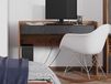 Bureau FANJO 2 tiroirs sapin alpin/acier