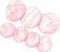 SOHO Opal Haarclip - Rosa