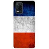 Realme Siliconen hoesje compatibel met Realme 8 5G, Realme V13 5G Franse vlag