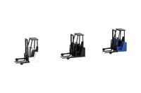 Herpa accessoire meeneemheftruck in wit, blauw en zwart, op schaal 1:87, miniatuurmodel, kunststof
