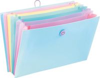 Viquel Rainbow Pastel voorordner, liggend model met 8 vakken