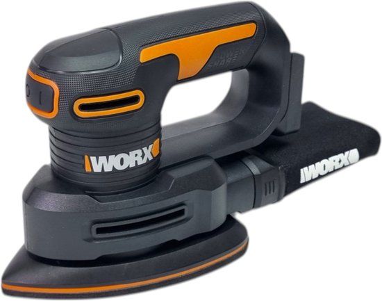 Worx WX822.9 20V Accu Schuurmachine - 140 x 90 mm - Zonder Accu & Oplader