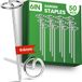 Set de 50 agrafes de jardin en acier galvanisé