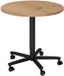 hjh OFFICE PRO Systeem conferentietafel BISTRO 80R D Esdoorn / Zwart