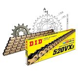 Kettingset DID Kettingset staal 520VX3 / 94 clipslot voor Honda CM C 250 cc Bj. 1982-1983