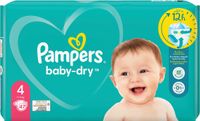 Pampers Baby-Dry Luiers - Maat 4 - 9-14 kg - 47 Stuks