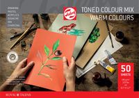 Royal Talens Toned Paper mix warm, A4, 180 g, 50 Vellen