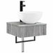 vidaXL Wandgemonteerde wastafel grijs Sonoma 40 x 41 x 40,5 cm