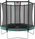 BERG Favorit Regular 330 Trampoline Op Poten - Safety Net Comfort - AirFlow Springdoek - Groen