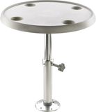 VETUS Ronde Tafel Ø 60 cm Polyester Wit/Aluminium