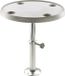 VETUS Ronde Tafel Ø 60 cm Polyester Wit/Aluminium