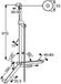 Kludi Algemene Serie Sirena Care glijstang 90cm met slang met greep