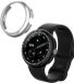kwmobile 2x kunststof horloge rand bescherming geschikt voor Google Pixel Watch 4 41mm Beschermhoes - Glitter beschermhoesje zwart / zilver