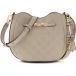 GUESS Carmella Crossbody Bucket Bag Bone Logo beige
