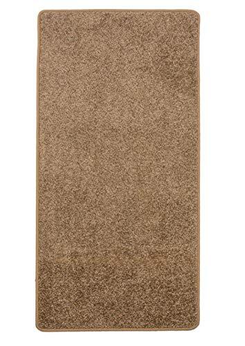 Misento Shaggy hoogpolig tapijt voor de woonkamer, langpolig, getest op schadelijke stoffen, 100% polypropyleen, taupe 67 x 140 cm