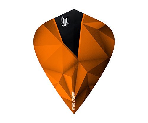 Target Darts shard ultra chrome orange kite flights