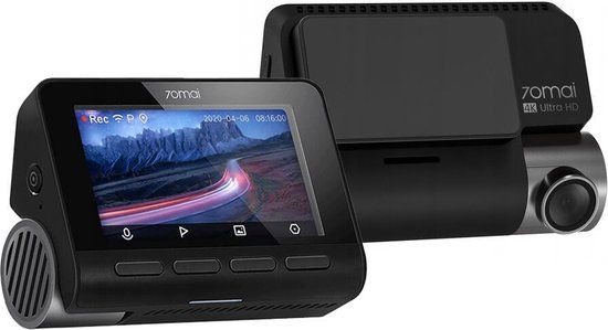 Samochodowa 70Mai Dash Cam A800S 4K + Rear Cam Set - dashcam voor auto (voor en achter) - Zwart