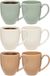 5Five Koffiemokken Venice - 6x stuks - Keramiek - in 3 kleuren - 480 ml - 9 x 11 cm - Bekers