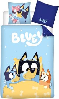 Bluey Dekbedovertrek Goodnight - Eenpersoons - Katoen - 140x200 cm