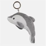 IMBRETEX SAS Porte-clés peluche Mumbles dauphin / gris