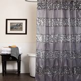 Sweet Home Collection - SINATRA-SC douchegordijn, Sinatra zilver