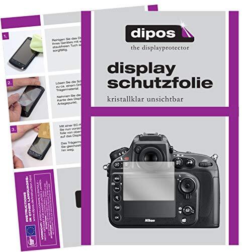 dipos I Beschermfolie compatibel met Nikon D810E schermfolie, helder