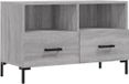 vidaXL meuble TV 80x36x50 cm bois de manguier gris Sonoma chêne