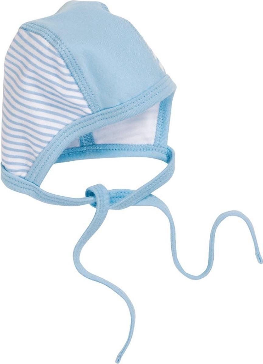 Schnizler mutsje junior lichtblauw streepjes - 4010952411751