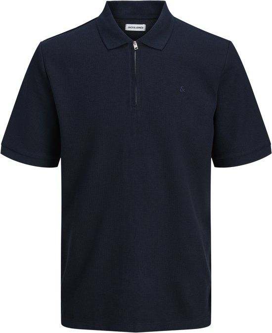 JACK&JONES ESSENTIALS JJEAUSTIN ZIP POLO SS NOOS Heren Poloshirt Navy Blazer XL