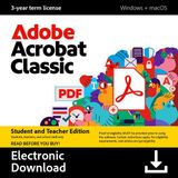 Adobe Acrobat Classic (3 Jarige Licentie) - Student/Teacher - Meertalig - PC - Mac - Download