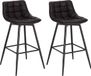 Tabouret Vlado Industrial - Anthracite - Set de 2