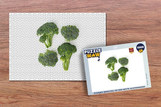 MuchoWow Puzzel Stukjes broccoli - Legpuzzel - Puzzel 1000 stukjes volwassenen - Sinterklaas cadeautjes - Sinterklaas voor grote kinderen