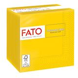 Fato, Wegwerpservetten, 100 stuks, 24 x 24 cm, 2-laags, Geel