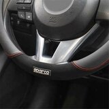 Sparco SPCS122RS Steering Wheel Cover - Red - 36 cm