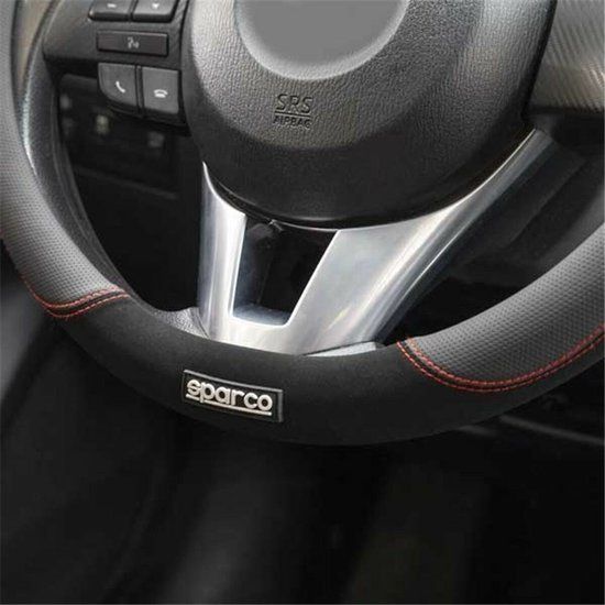 Sparco SPCS122RS Steering Wheel Cover - Red - 36 cm
