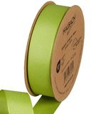 Halbach Seidenbänder Premium ripslint, breedte: 25 mm, lengte: 25 m, duurzaam cadeaulint van gerecycled polyester, ideaal als lint, kleur: lichtgroen