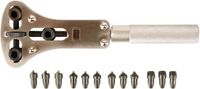 Velleman Gereedschapset voor horlogemaker, voor waterdichte horloges, 13-delig, niet-magnetisch, metaalkleur