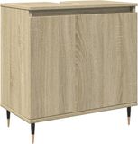 vidaXL Badkamerkast 58x33x60 cm bewerkt hout sonoma eikenkleurig