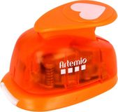Artemio medium pons hart 2,5x2 cm oranje