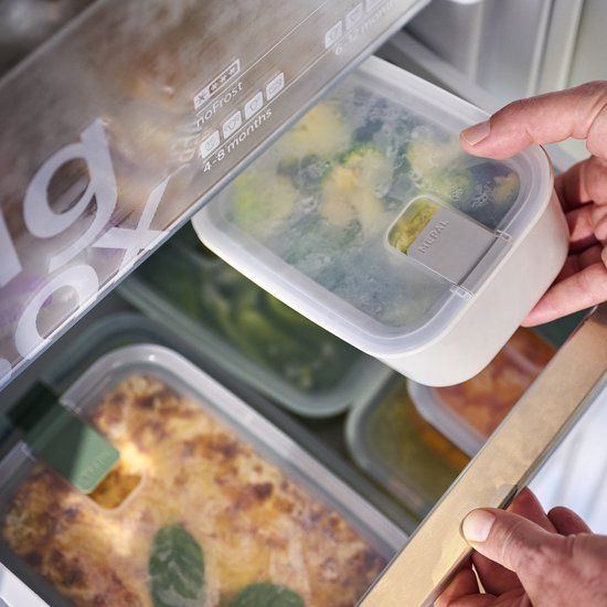 Mepal EasyClip Glass Food Container - 450 ml - Nordic Sage