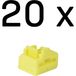 LINDY 47901 RJ45-poortsloten Geel