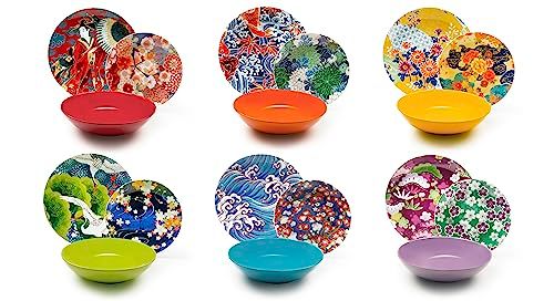 Excelsa 62486 Kimono, bordenservice, 18-delig, porselein en keramiek, meerkleurig