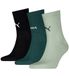 Puma Chaussettes - Lot de 3 - Short Crew - Soft Gras/Vert/Noir - Puma - 35/38 - Chaussettes