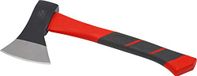 Meister Bijl 600 g - trillingsarme steel van glasvezel - compacte vorm - rubberen greep - voor nauwkeurige bewerking van hout/handbijl met snijbescherming/kloofbijl/camping / 2150200