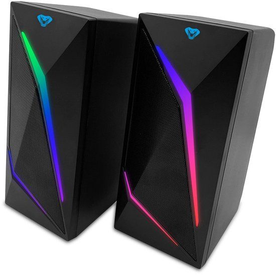 Media-Tech Gaming 2.0 Cobra Pro Urion 2.0 MT3172 Luidsprekers met Bluetooth en RGB LED-achtergrondverlichting
