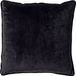 Dutch Decor FINN - Sierkussen 45x45 cm - velvet - effen kleur - Raven - zwart - Inclusief binnenkussen