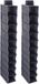 Solutions de rangement lot de 2 organisateurs de porte/armoire suspendus anthracite avec 10 compartiments