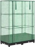 vidaXL Plantenbak verhoogd met kashoes 80x40x123 cm rattanlook