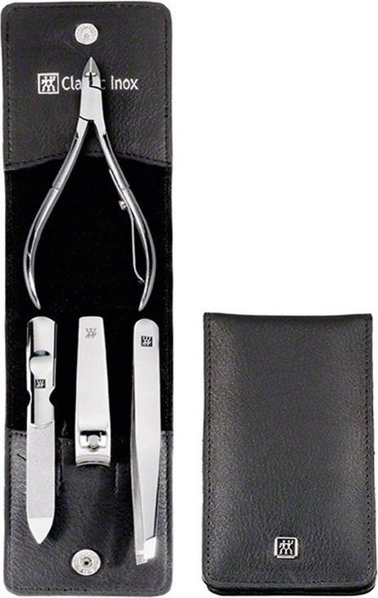 Zwilling CLASSIX INOX 4-delige manicureset - Zwart